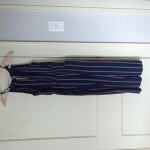 Blue and Red Striped Universal Thread Jumpsuit